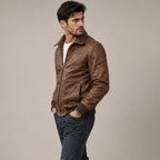 whiskey brown
leather bomber
lambskin jacket
full grain leather
vintage bomber
mens leather jacket
brown bomber
aviator jacket
distressed leather
sherpa bomber
flight jacket men
vintage leather
mens bomber jacket
