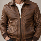 whiskey brown
leather bomber
lambskin jacket
full grain leather
vintage bomber
mens leather jacket
brown bomber
aviator jacket
distressed leather
sherpa bomber
flight jacket men
vintage leather
mens bomber jacket