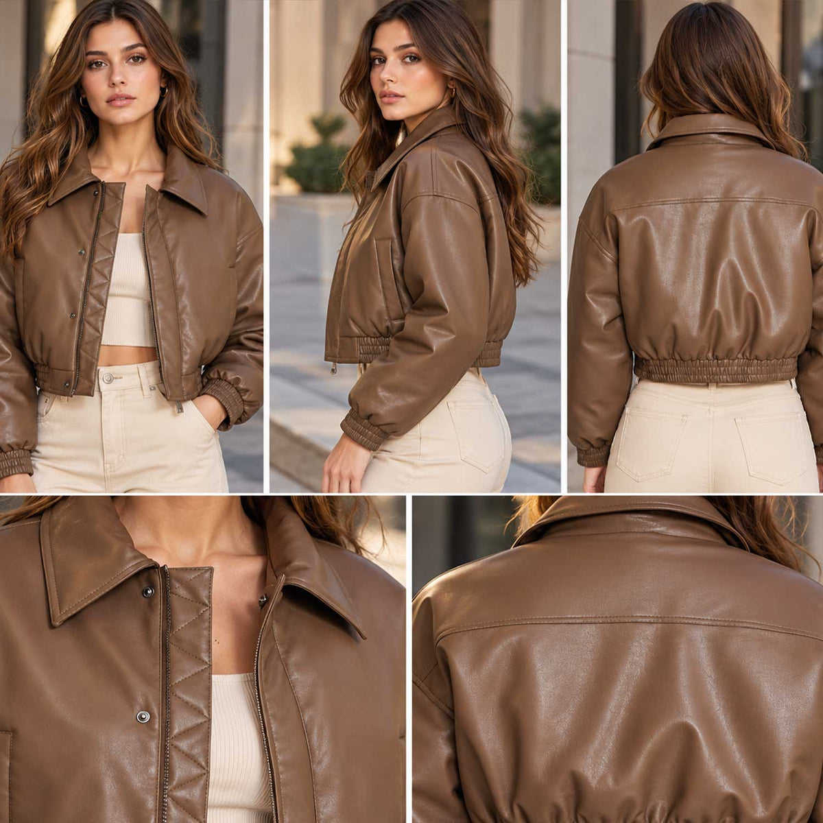 peanut brown
leather bomber
cropped jacket
sheepskin jacket
womens leather
brown bomber
cropped bomber
leather jacket
brown leather
autumn jacket
bomber jacket
womens bomber
genuine leather