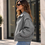grey leather

oversized bomber

womens bomber

leather bomber

sheepskin jacket

grey bomber

biker jacket

womens leather

oversized jacket

zip leather jacket